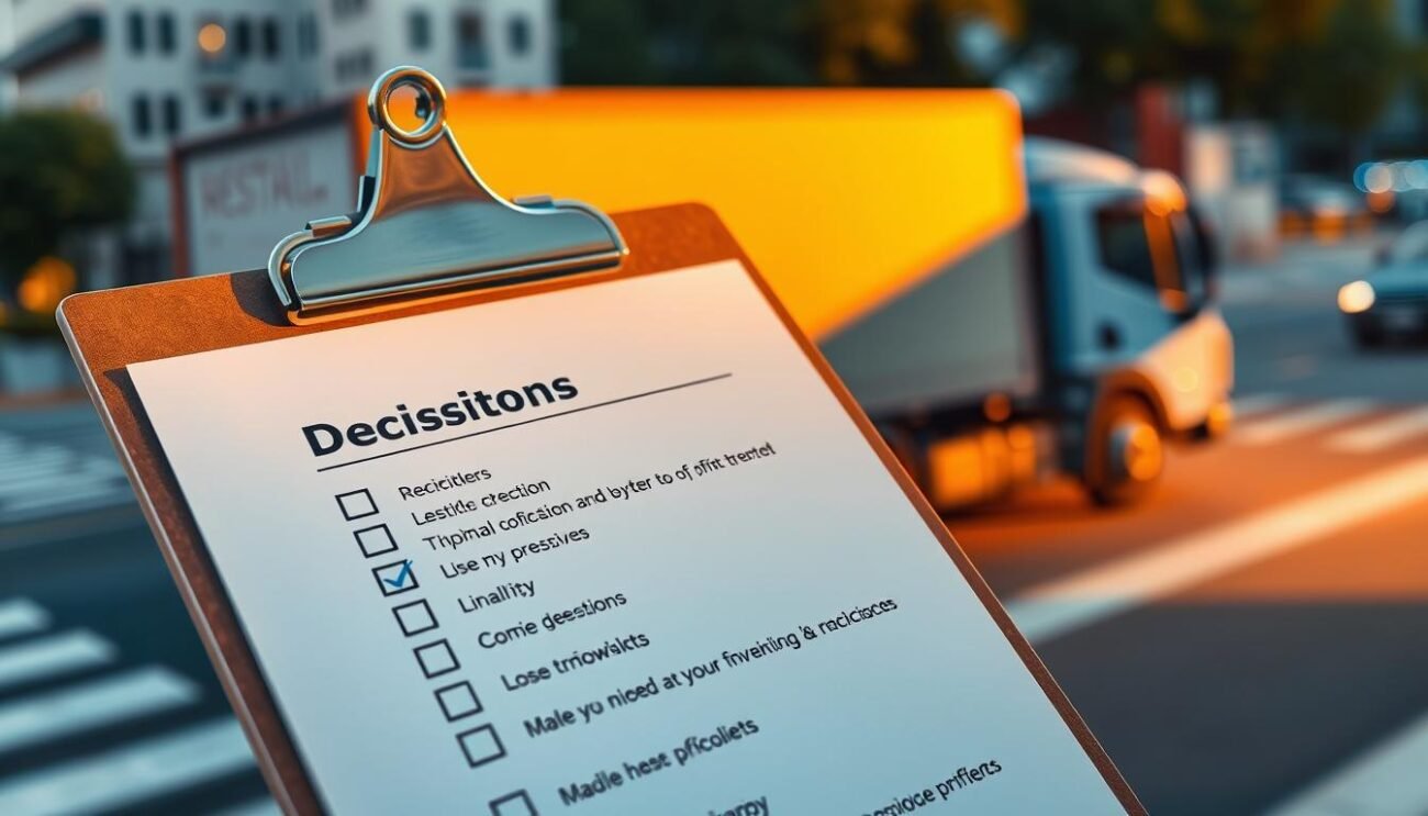 decision checklist delivery